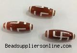 DZI445 10*30mm drum tibetan agate dzi beads wholesale