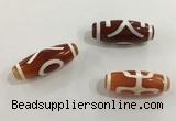 DZI447 10*30mm drum tibetan agate dzi beads wholesale