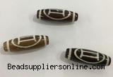 DZI455 10*30mm drum tibetan agate dzi beads wholesale