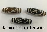 DZI458 10*30mm drum tibetan agate dzi beads wholesale