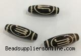 DZI464 10*30mm drum tibetan agate dzi beads wholesale