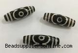 DZI487 10*30mm drum tibetan agate dzi beads wholesale