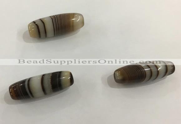 DZI528 10*28mm drum tibetan agate dzi beads wholesale