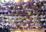 FGBS220 15 inches 10mm faceted four leaf clover amethyst beads wholesale