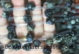 FGBS53 15 inches 10mm carved rose flower llanite beads wholesale