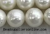 FWP102 15 inches 9mm - 10mm potato white freshwater pearl strands