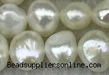 FWP241 15 inches 6mm - 7mm baroque white freshwater pearl strands