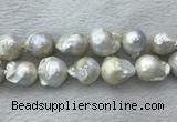 FWP363 15 inches 18mm - 22mm baroque freshwater nucleated pearl beads