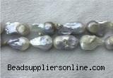 FWP364 15 inches 20mm - 22mm baroque freshwater nucleated pearl beads