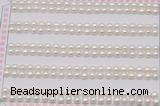 FWP451 half-drilled 3.5-4mm bread freshwater pearl beads