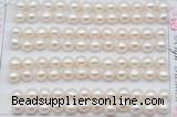 FWP457 half-drilled 6.5-7mm bread freshwater pearl beads