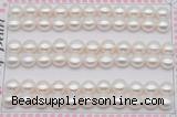 FWP459 half-drilled 7.5-8mm bread freshwater pearl beads