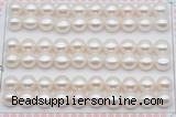 FWP461 half-drilled 8.5-9mm bread freshwater pearl beads