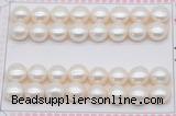 FWP465 half-drilled 10.5-11mm bread freshwater pearl beads