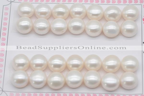 FWP467 half-drilled 11.5-12mm bread freshwater pearl beads