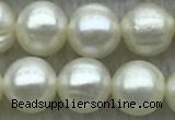 FWP72 15 inches 7mm - 8mm potato white freshwater pearl strands