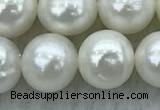 FWP91 15 inches 8mm - 9mm potato white freshwater pearl strands