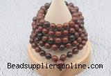 GMN1131 Hand-knotted 8mm, 10mm mahogany obsidian 108 beads mala necklaces