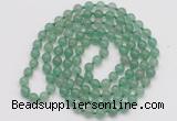 GMN125 Hand-knotted 6mm green aventurine 108 beads mala necklaces