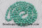 GMN440 Hand-knotted 8mm, 10mm peafowl agate 108 beads mala necklaces