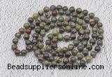 GMN456 Hand-knotted 8mm, 10mm dragon blood jasper 108 beads mala necklaces