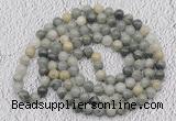 GMN465 Hand-knotted 8mm, 10mm seaweed quartz 108 beads mala necklaces