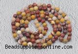 GMN467 Hand-knotted 8mm, 10mm mookaite 108 beads mala necklaces