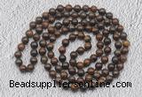 GMN473 Hand-knotted 8mm, 10mm bronzite 108 beads mala necklaces