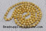 GMN491 Hand-knotted 8mm, 10mm golden tiger eye 108 beads mala necklaces