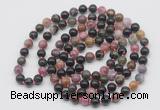 GMN531 Hand-knotted 8mm, 10mm tourmaline 108 beads mala necklaces