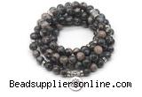 GMN7031 8mm grey opal 108 mala beads wrap bracelet necklace