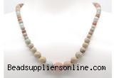 GMN7308 serpentine jasper graduated beaded necklace & bracelet set