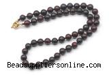 GMN7774 18 - 36 inches 8mm, 10mm round brecciated jasper beaded necklaces