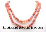 GMN8015 18 - 36 inches 8mm, 10mm fire agate 54, 108 beads mala necklaces