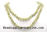 GMN8031 18 - 36 inches 8mm, 10mm China jade 54, 108 beads mala necklaces