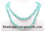 GMN8038 18 - 36 inches 8mm, 10mm amazonite 54, 108 beads mala necklaces