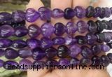 HGBS68 15 inches 10mm heart amethyst gemstone beads wholesale