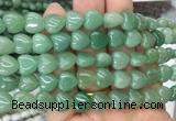 HGBS69 15 inches 10mm heart green aventurine gemstone beads wholesale