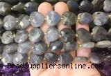 HGBS95 15 inches 16mm faceted heart labradorite gemstone beads wholesale