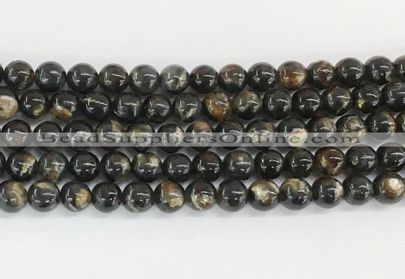 LPBS01 15 inches 6mm round black Lepidolite beads wholesale