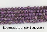 LPBS06 15 inches 6mm round purple Lepidolite beads wholesale