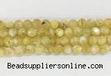 LPBS12 15 inches 8mm round yellow Lepidolite beads wholesale