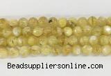 LPBS14 15 inches 10mm round yellow Lepidolite beads wholesale