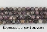 LPBS19 15 inches 10mm round natural purple Lepidolite beads wholesale