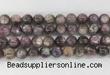 LPBS20 15 inches 12mm round natural purple Lepidolite beads wholesale