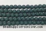 LVBS06 6mm, 8mm, 10mm, 12mm, 14mm, 16mm, 18mm & 20mm round charm blue lava beads