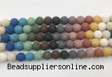 LVBS16 6mm, 8mm, 10mm, 12mm, 14mm, 16mm, 18mm & 20mm round rainbow lava beads