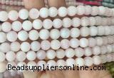 MGBS07 15 inches 8mm round pink morganite beads wholesale