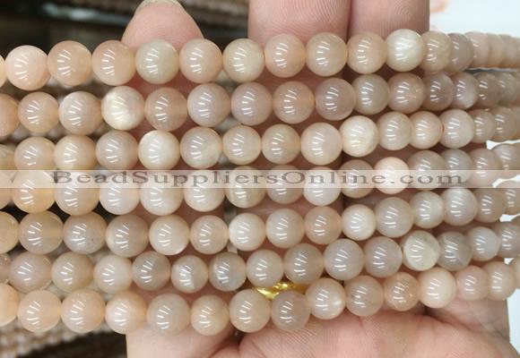 MSBS16 15 inches 6mm round moonstone gemstone beads wholesale