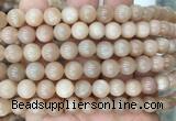 MSBS18 15 inches 10mm round moonstone gemstone beads wholesale